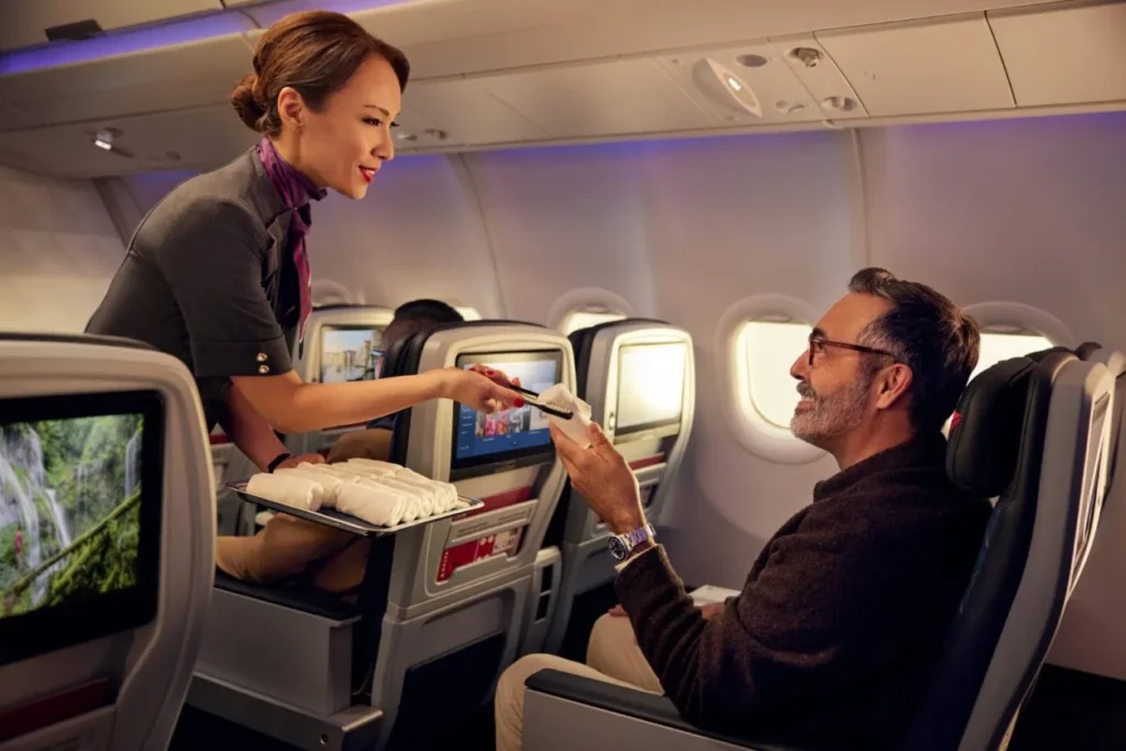Starting this fall, Delta Air Lines (DL) customers traveling between New York (JFK) and Los Angeles (LAX) can enjoy enhanced dining and extra space with Delta Premium Select