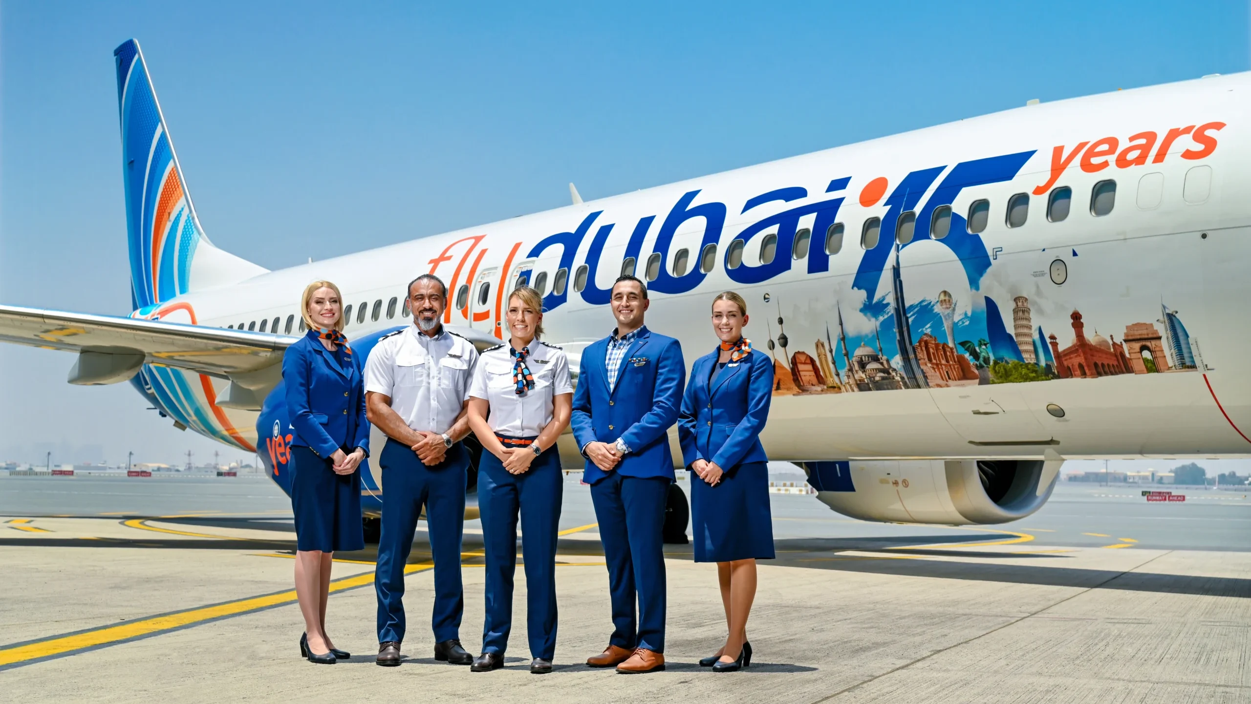On June 1, the low-cost carrier flyDubai (FZ) celebrated 15 years of operations and unveiled a special livery on Boeing 737 MAX 8 aircraft.