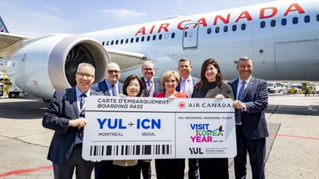 Air Canada Inaugurates New Flights from Montreal to Seoul, Korea
