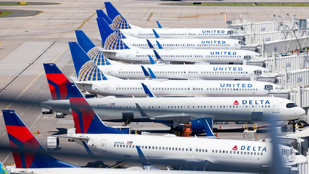 Delta Air Lines and United Airlines