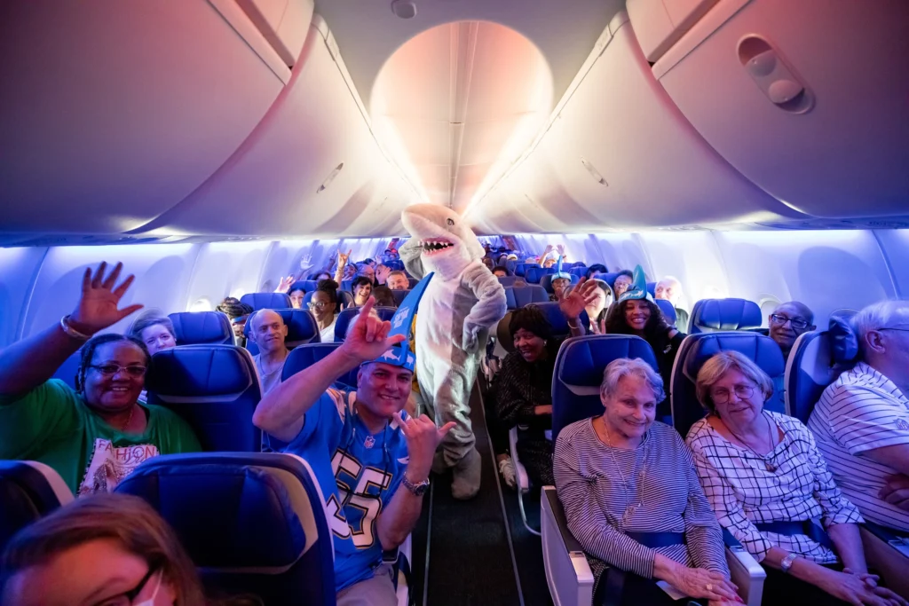 Southwest Airlines (WN) kicked off its 11th year of partnership with Shark Week in style on Monday, July 1.