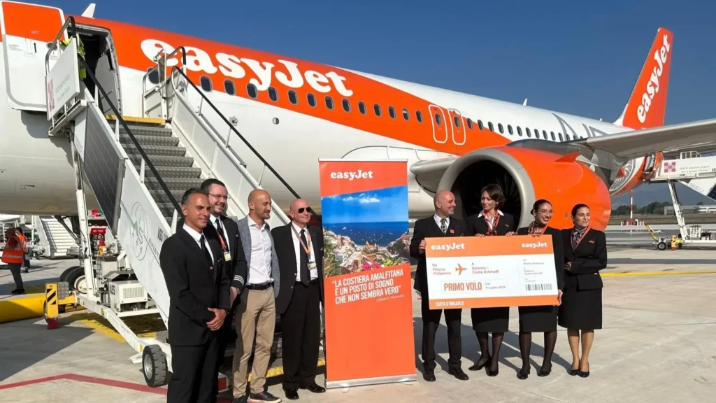 easyJet Inaugurates Flight from Milan to New Salerno Airport and More