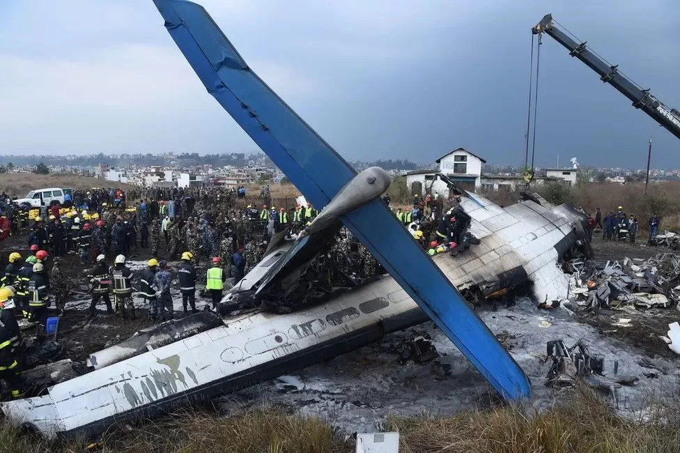 A Bombardier CRJ200 operated by Saurya Airlines crashed during takeoff at Kathmandu airport on July 24.