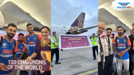 Vistara Operates Special UK1845 flight for Team India