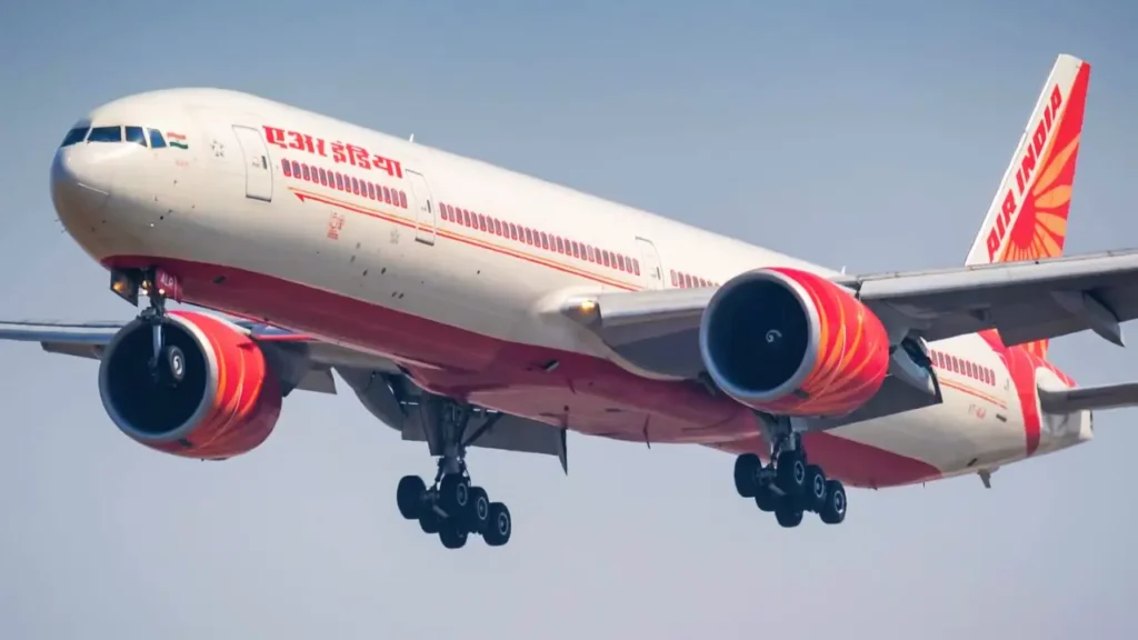 Air India Boeing 777 takeoff from Mumbai