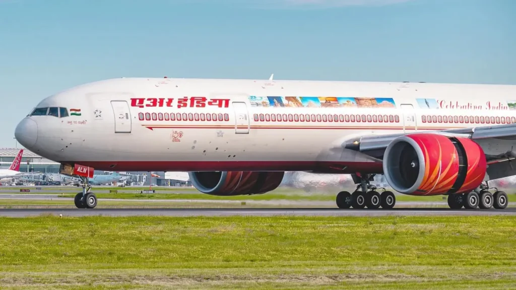 Air India Boeing 777 at Toronto Pearson Airport in Canada