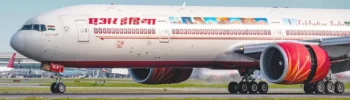 Air India Boeing 777 at Toronto Pearson Airport in Canada