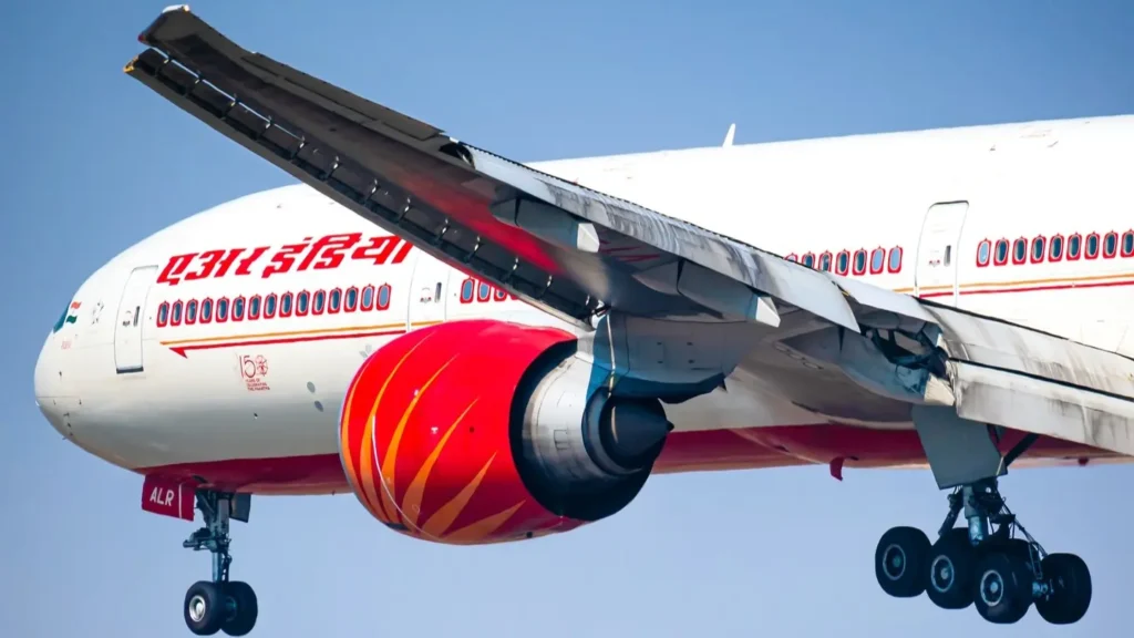 Air India 777-300ER landing