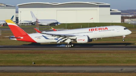 Iberia Flight with A350 Makes Emergency Landing in Madrid