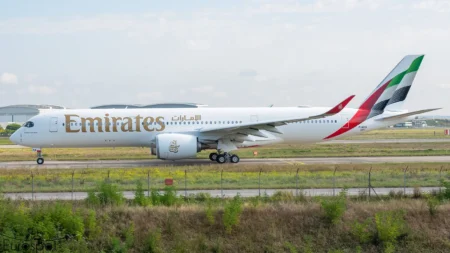 Emirates New A350 Lands for First Time to This Australian Airport