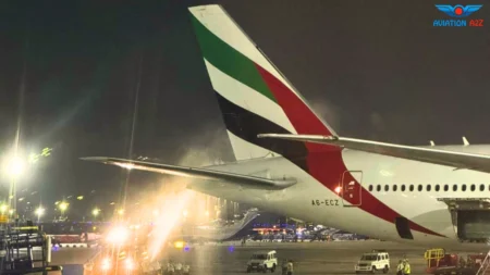 Emirates Flight with 777-300ER at Chennai Reported the Smoke from APU