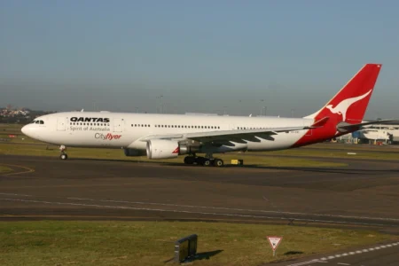 Qantas A330 Plane Damages the Perth Airport Runway During Takeoff