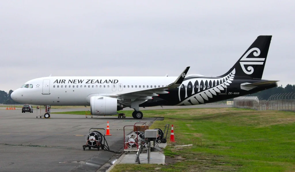 Air New Zealand A320 Neo Lands