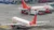Air India Planes Taxiing at Delhi Airport