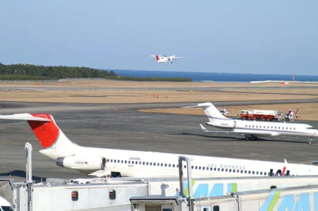 World War 2 US Bomb Explosion at Miyazaki Airport, Japan, 90 Flights Cancelled
