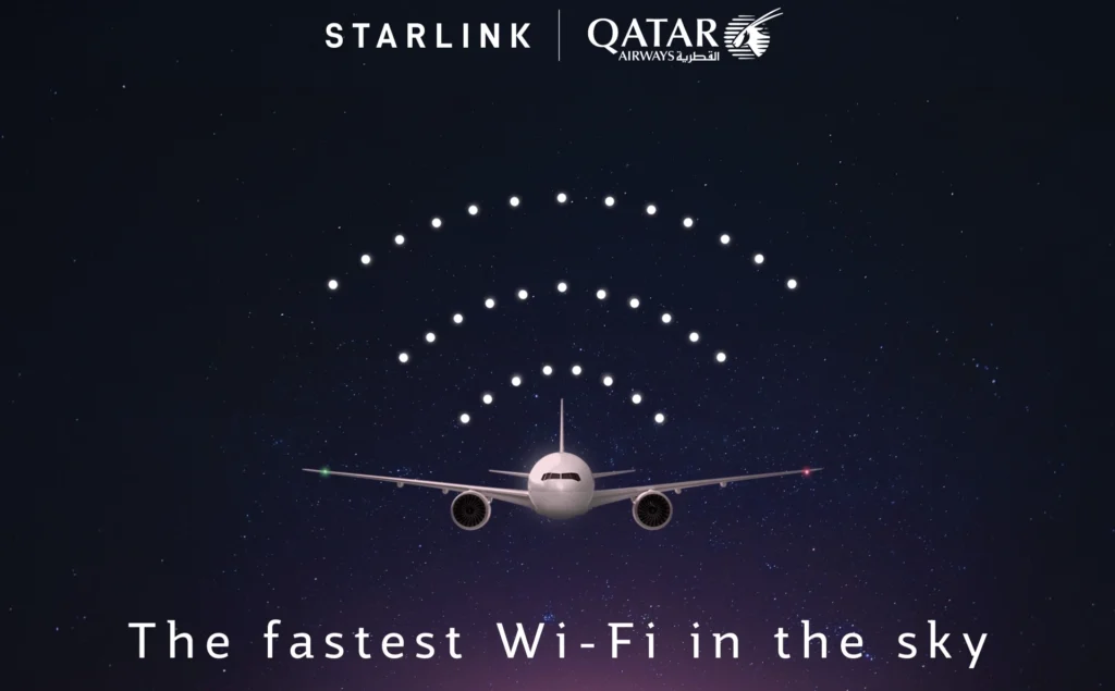 Qatar Airways Launches the World’s First Boeing 777 Starlink-Equipped Flight, Taking the Future of In-flight Connectivity to New Heights