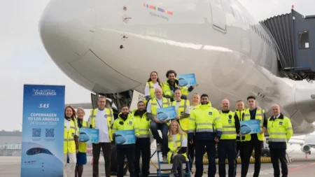 SAS Operates Historic Polar Flight to Los Angeles with A350