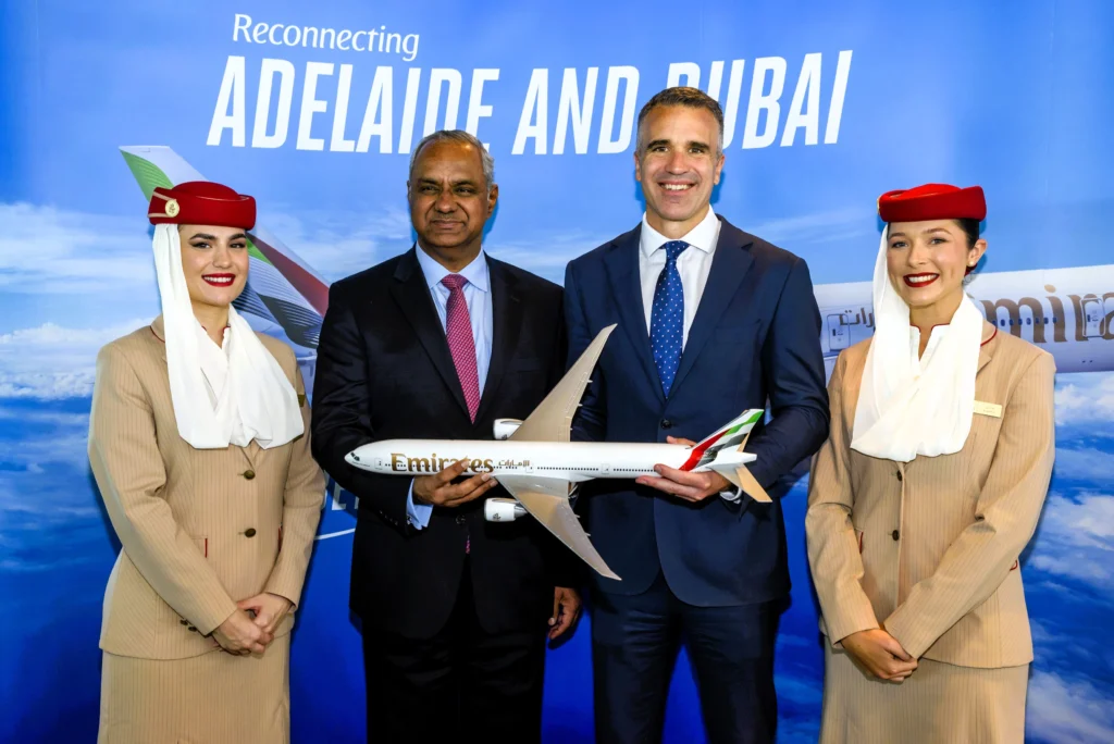 Emirates returns to Adelaide with daily service
