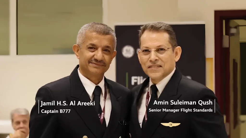 Qatar Airways (QR) Boeing 777 pilot Captain Jamil Areeki retires after serving the airline since its inception in 1993 (26 years ago).