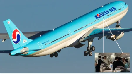 Korean Air Passenger Assualt Crew and Tried to Open Door Mid-Air