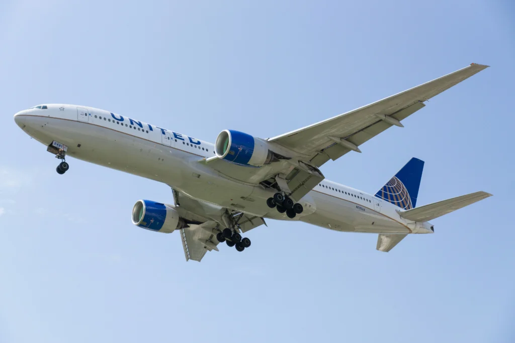 When I checked in for my United Airlines flights, I realized that the aircraft had been changed from a 757 to a 777-200ER. 