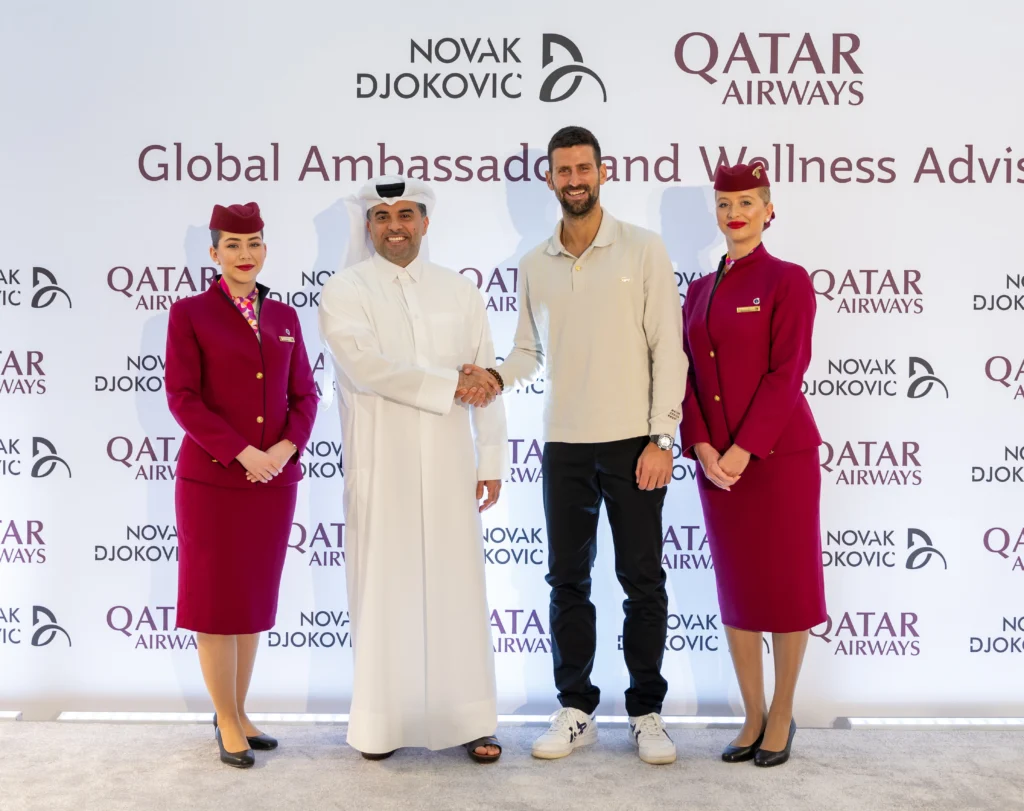 Qatar Airways Announces Tennis Legend Novak Djokovic as Global Brand Ambassador and Wellness Advisor
