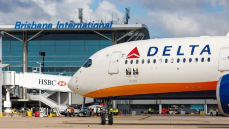 Delta Air Lines Inaugurates Los Angeles to Brisbane Flight with A350 Featuring Olympics 2028 Livery