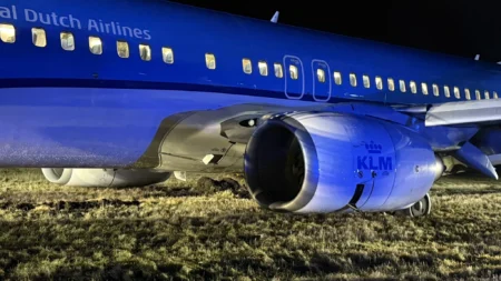 KLM Flight with Boeing 737 Skid Off the Runway at Oslo Torp Airport