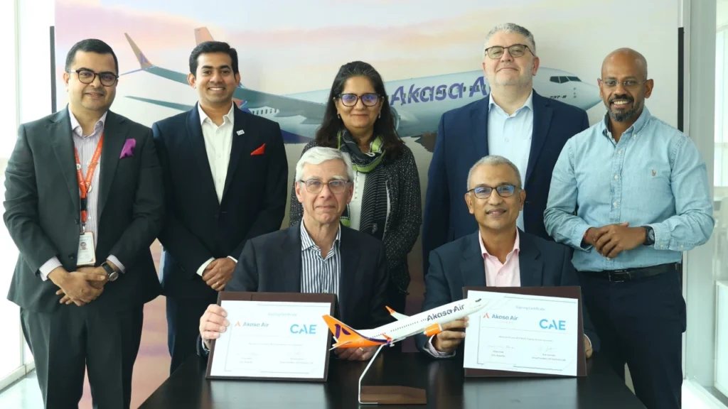 CAE signs long-term agreement with Akasa Air for Boeing 737MAX pilot training