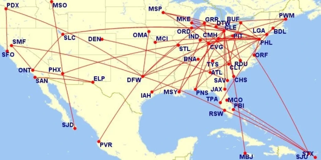 Frontier Airlines Cut Routes