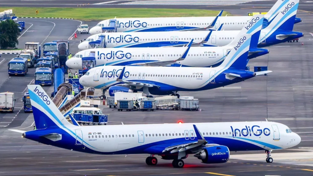 Indigo Airlines plane at Mumbai airport