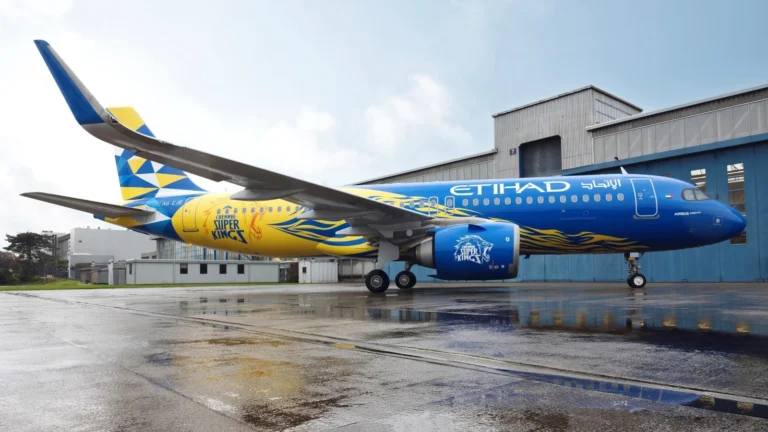 Etihad Airways and Chennai Super Kings unveil striking new livery