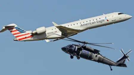 American Airlines Plane Collided with Helicopter Near Reagan National Airport