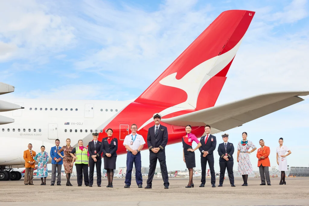 Qantas employees New Uniform
