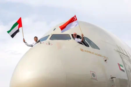 Etihad Operates Inaugural A380 Flight to Singapore