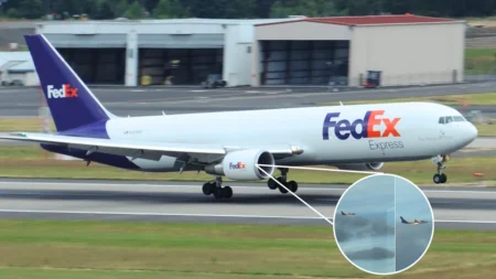 FedEx 767 Makes Emergency Landing in Newark Amid Engine Fire