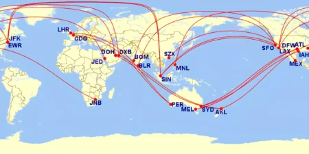 Top 20 Non-Stop Longest Flight in the World