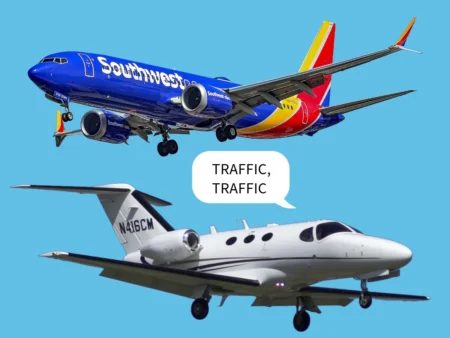 Southwest 737 and Cessna Citation Involved in Close Call Over California