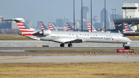 Why American Airlines Blocks One Seat With a Hard Table on Its Regional Jets