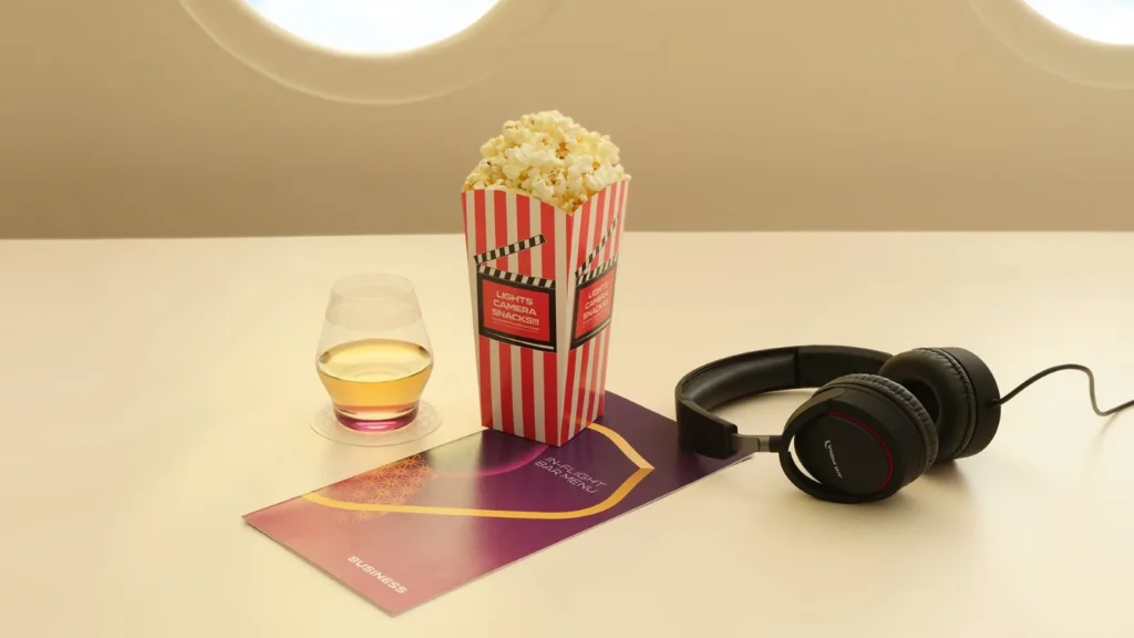 Air India (AI) has introduced fresh popped theatre-style popcorn to its First and Business Class cabins on select international flights.
