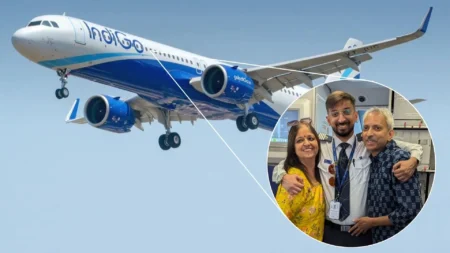 IndiGo Pilot Becomes Captain in front of His Mom and Dad in Flight
