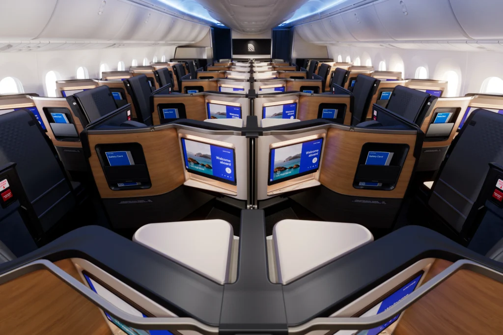United Airlines (UA) has unveiled its groundbreaking United Elevated interior for new Boeing 787-9 Dreamliners, establishing a new benchmark for premium international travel among U.S. carriers.