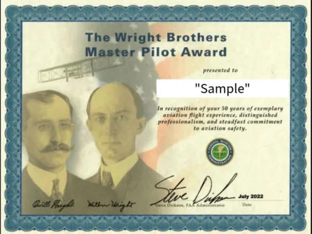 Air Force Veteran Honored With ‘Wright Brothers Master Pilot Award’ by FAA