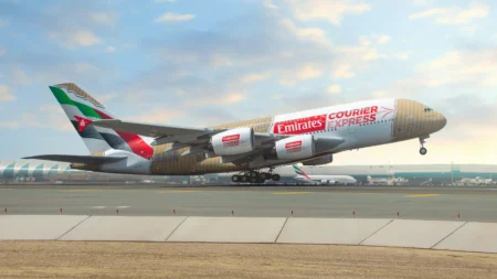 Emirates Unveils New A380 Livery for Courier Express