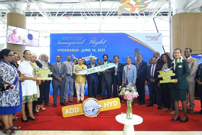 Hyderabad-Addis Ababa Inaugural Flight.