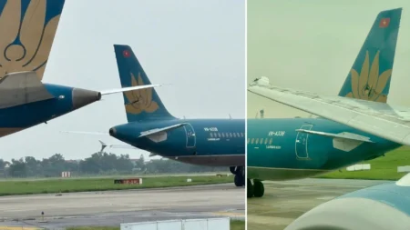 Vietnam Airlines 787-9 Collides with A321 at Hanoi Airport