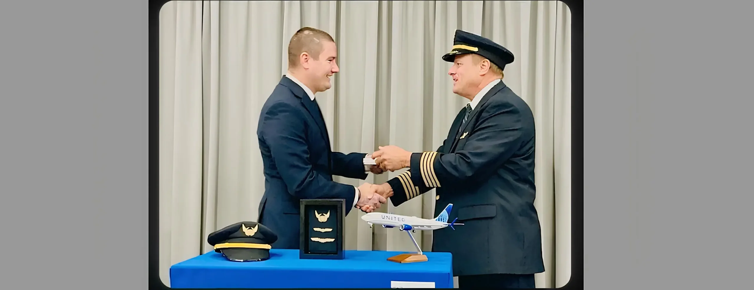 A heartwarming milestone unfolded aboard a United Airlines (UA) flight when Captain Tom M. was joined in the cockpit by his son, Bradley, serving as First Officer on their first flight together.
