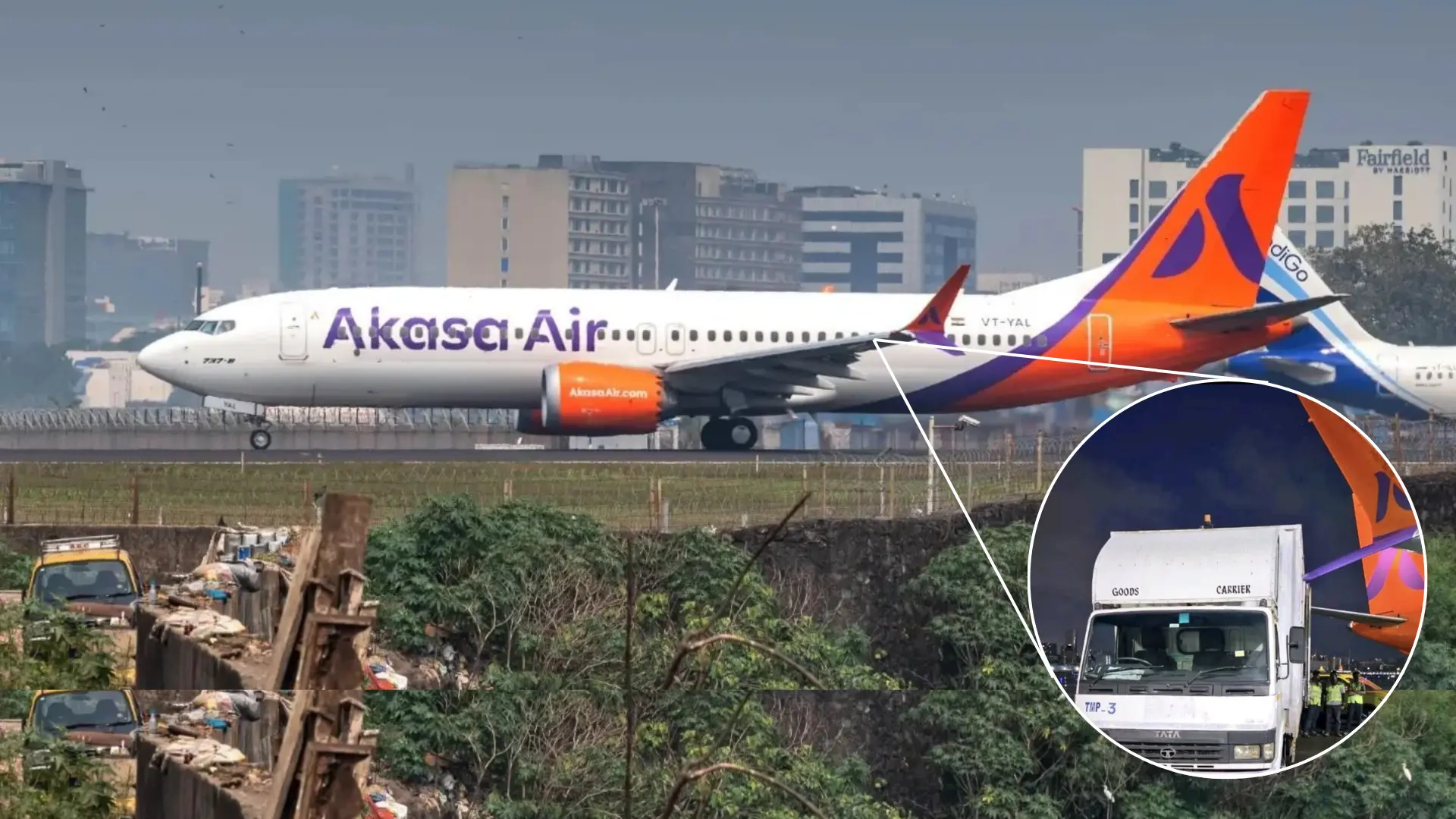 Akasa Air 737 MAX Hit By Cargo Truck at Mumbai Airport - Aviation A2Z