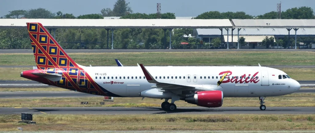 在Juanda国际机场的Batik Air Airbus A320