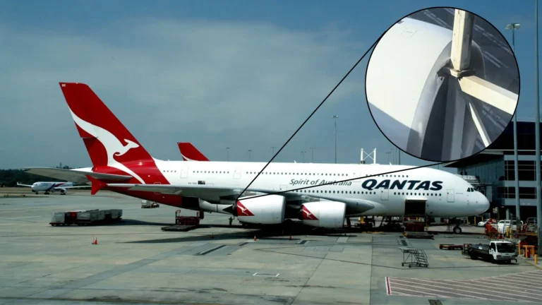 Qantas A380 Engine Damaged Sydney Airport